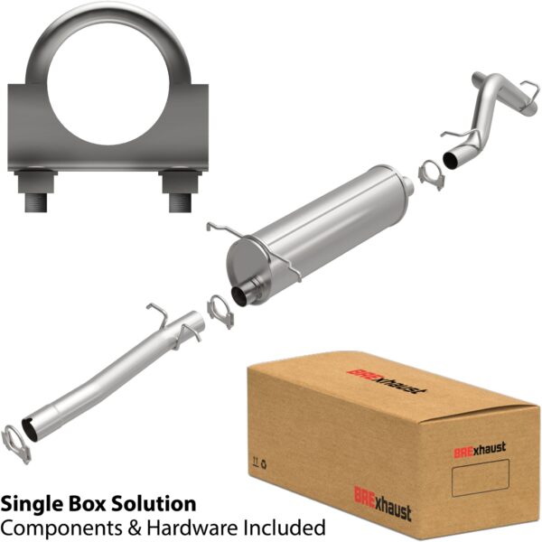 BRExhaust 2000-2003 Dodge Dakota Direct-Fit Replacement Exhaust System