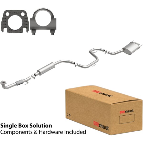 BRExhaust 2005-2011 Saab 9-3 L4 2.0L Direct-Fit Replacement Exhaust System