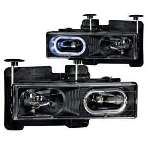 ANZO USA Crystal Headlight Set w/Halo