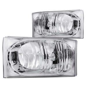 ANZO USA Crystal Headlight Set