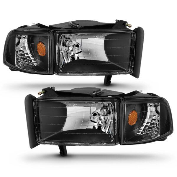 ANZO USA Crystal Headlight Set