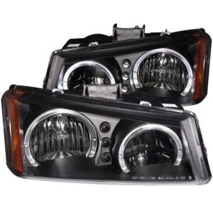 ANZO USA Crystal Headlight Set w/Halo