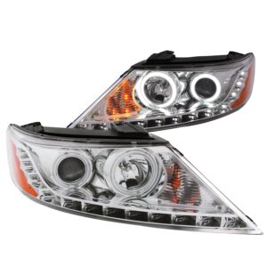 ANZO USA Crystal Headlight Set w/Halo