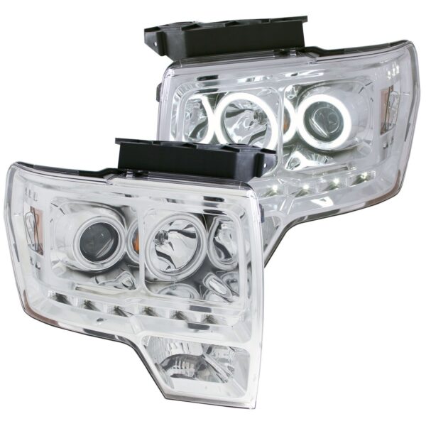 ANZO USA Projector Headlight Set w/Halo