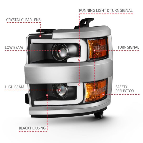 ANZO USA Projector Headlight Set