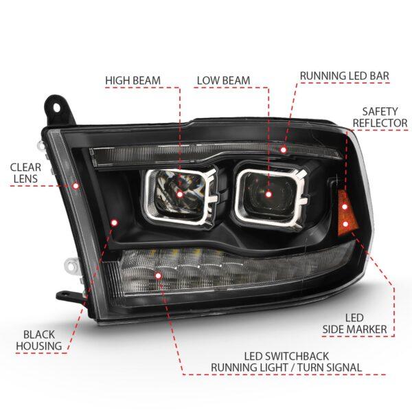 ANZO USA Projector Headlight Set