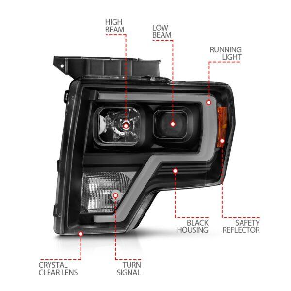 ANZO USA Projector Headlight Set