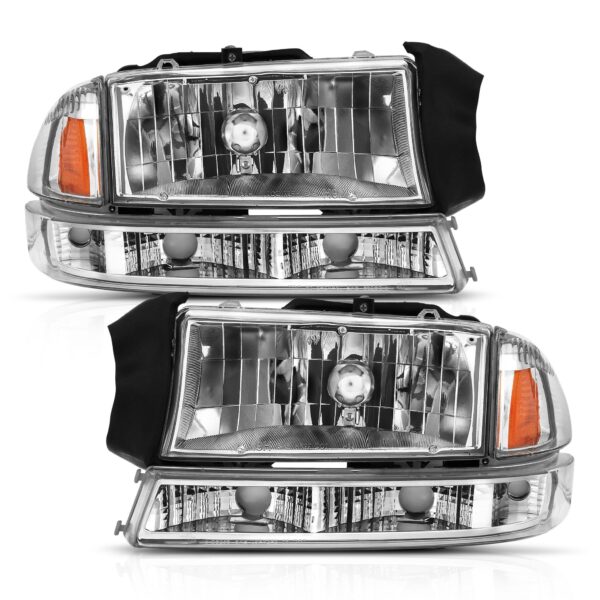 ANZO USA Crystal Headlight Set