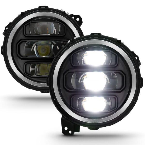 ANZO USA Crystal Headlight Set