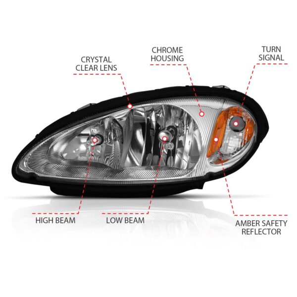 ANZO USA Crystal Headlights