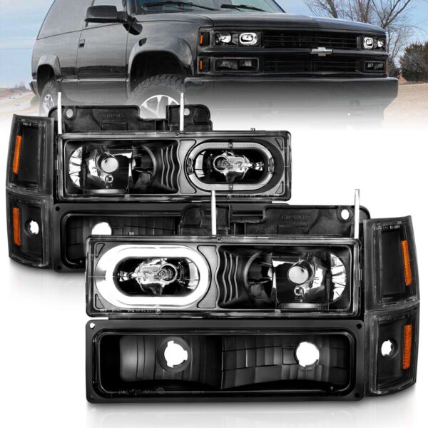 ANZO USA Crystal Headlight Set