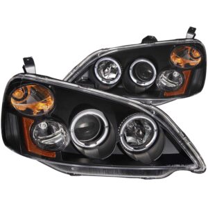 ANZO USA Projector Headlight Set w/Halo