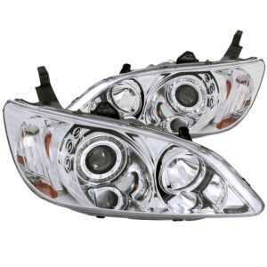 ANZO USA Projector Headlight Set w/Halo