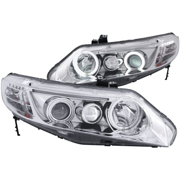 ANZO USA Projector Headlight Set w/Halo