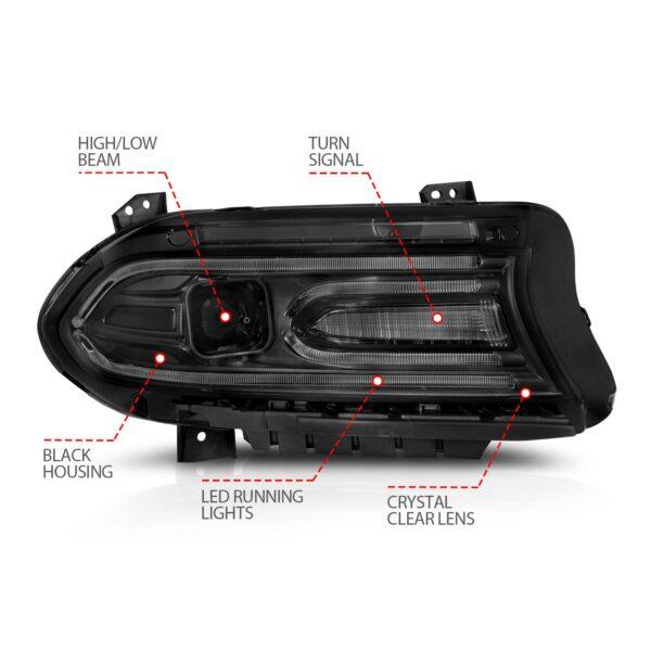 ANZO USA Projector Headlight Set