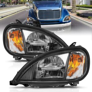 ANZO USA Commercial Truck LED Crystal Headlight Set