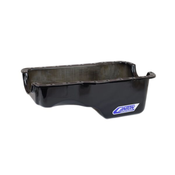 Canton 15-650BLK Oil Pan For Ford 351W Stock Replacement Front Sump Pan Unplated