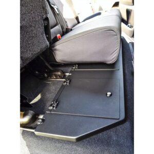 Lockable Metal Truck Storage for under the back seat with 3 Compartments