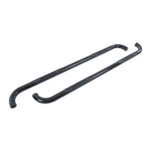 Big Country Truck Accessories 370301 - 3" Round Classic Side Bars With Mounting Bracket Kit  - Black Powdercoat