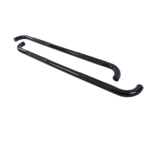 Big Country Truck Accessories 371761 - 3" Round Classic Side Bars With Mounting Bracket Kit  - Black Powdercoat