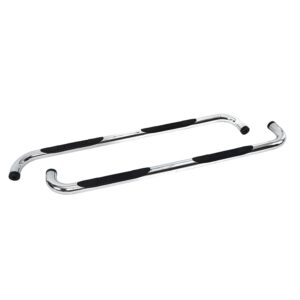 Big Country Truck Accessories 371763 - 3" Round Classic Side Bars With Mounting Bracket Kit  - Chrome