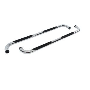 Big Country Truck Accessories 371764 - 3" Round Classic Side Bars With Mounting Bracket Kit - Polished Stainless Steel