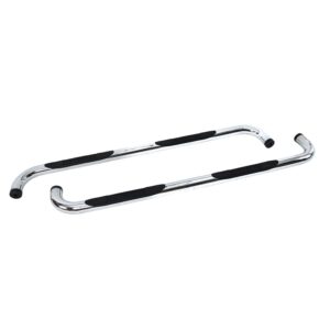 Big Country Truck Accessories 372274 - 3" Round Classic Side Bars With Mounting Bracket Kit - Polished Stainless Steel