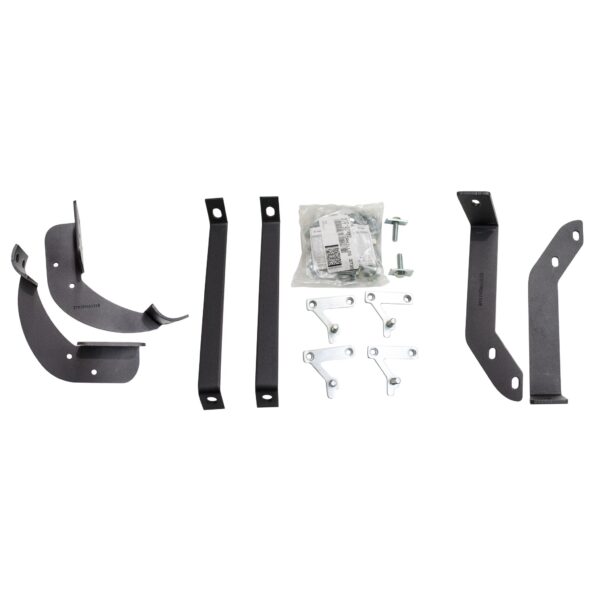 Big Country Truck Accessories 373991 - 3" Round Wheel to Wheel Side Bars With Mounting Bracket Kit - Black Powdercoat