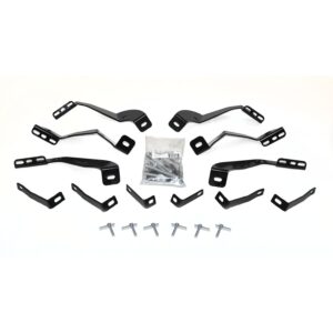 Big Country Truck Accessories 391015 - Brackets for 4", 5" & 6" WIDESIDER Bars - Cab Length - Textured Black