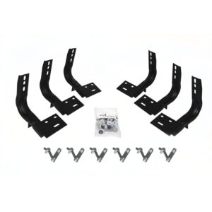 Big Country Truck Accessories 394245 - WIDESIDER Side Bars - BRACKET KIT ONLY - Textured Black