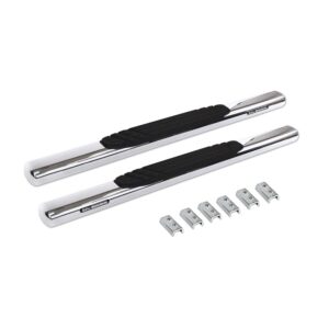 Big Country Truck Accessories 394201526 - 4" WIDESIDER Platinum Side Bars With Mounting Bracket Kit - Polished Stainless Steel