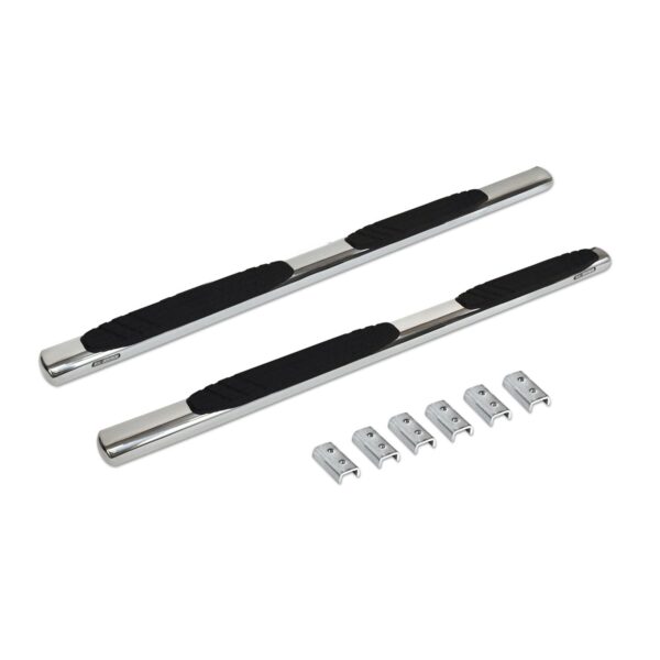 Big Country Truck Accessories 394169876 - 4" WIDESIDER Platinum Side Bars With Mounting Bracket Kit - Polished Stainless Steel