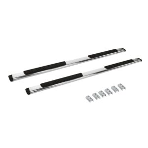 Big Country Truck Accessories 395055716 - 5" WIDESIDER Platinum Side Bars With Mounting Bracket Kit - Polished Stainless Steel