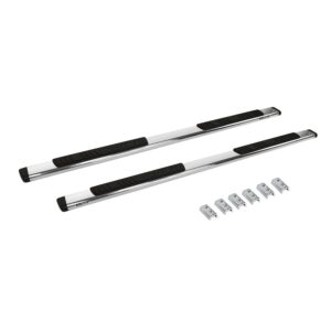 Big Country Truck Accessories 395203876 - 5" WIDESIDER Platinum Side Bars With Mounting Bracket Kit - Polished Stainless Steel