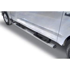 Big Country Truck Accessories 395269876 - 5" WIDESIDER Platinum Side Bars With Mounting Bracket Kit - Polished Stainless Steel