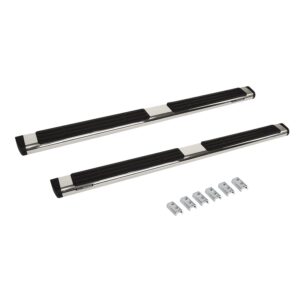 Big Country Truck Accessories 396401876 - 6" WIDESIDER Platinum Side Bars With Mounting Bracket Kit - Polished Stainless Steel