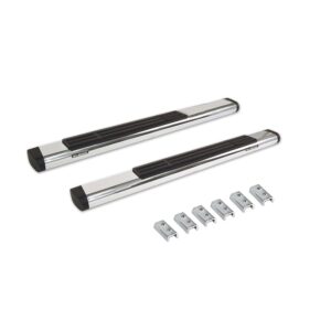 Big Country Truck Accessories 396224526 - 6" WIDESIDER Platinum Side Bars With Mounting Bracket Kit - Polished Stainless Steel