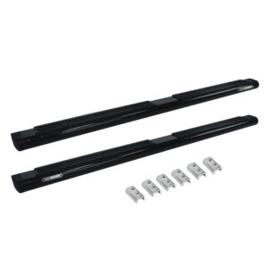 Big Country Truck Accessories 396224809 - 5" WIDESIDER XL Composite Side Steps With Mounting Brackets - Black Powdercoat