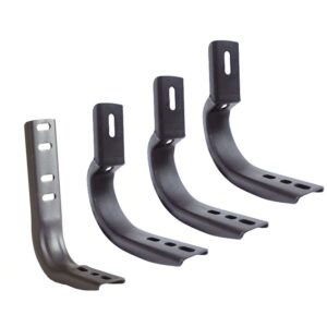 Big Country Truck Accessories 396245 - WIDESIDER Wheel to Wheel Side Bars - BRACKET KIT ONLY - Textured Black