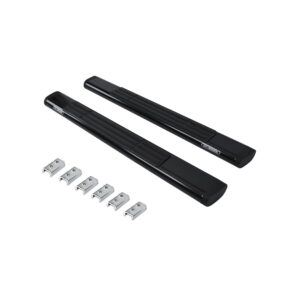 Big Country Truck Accessories 396529 - 4" WIDESIDER Side Bars - BARS ONLY - Black Powdercoat