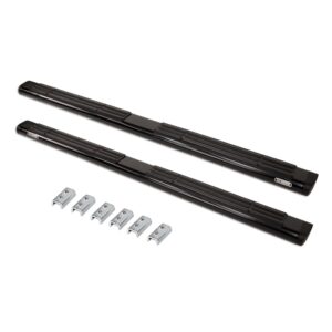 Big Country Truck Accessories 396809 - 4" WIDESIDER Side Bars - BARS ONLY - Black Powdercoat