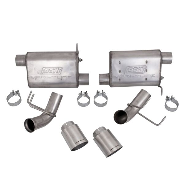 BBK MUSTANG GT 5.0 VARITUNE AXLE BACK EXHAUST KIT (STAINLESS)