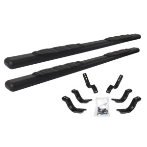 Big Country Truck Accessories 104435800 - 4" Fusion Series Side Bars With Mounting Bracket Kit - Textured Black