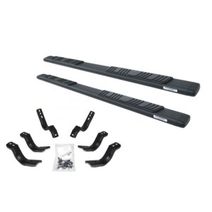 Big Country Truck Accessories 395401870 - 5" WIDESIDER Platinum Side Bars With Mounting Bracket Kit - Textured Black