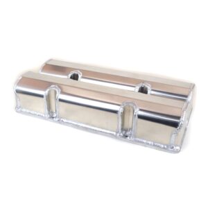 Canton 66-200 Aluminum Valve Covers Lasercut Rail For Small Block Chevy