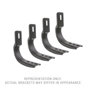 Big Country Truck Accessories 392565 - WIDESIDER Side Bars - BRACKET KIT ONLY - Textured Black