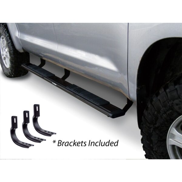 Big Country Truck Accessories 395030800 - 5" WIDESIDER Platinum Side Bars With Mounting Bracket Kit - Textured Black