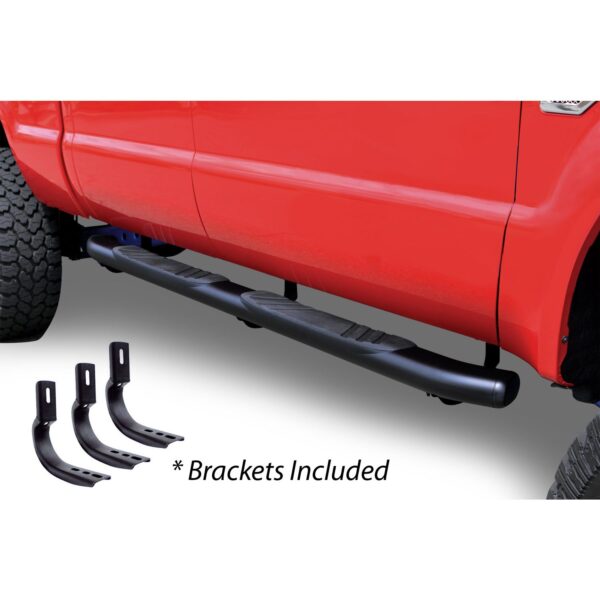 Big Country Truck Accessories 395030871 - 5" WIDESIDER XL Composite Side Steps With Mounting Brackets - Black Powdercoat