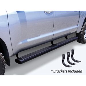 Big Country Truck Accessories 396076809 - 5" WIDESIDER XL Composite Side Steps With Mounting Brackets - Black Powdercoat