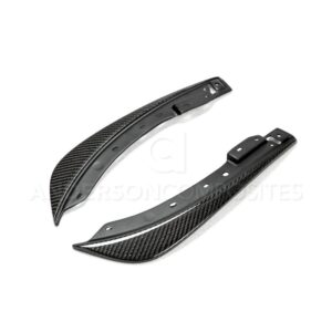 Anderson Composites, AC-FBC0910DGCH-OE, Carbon fiber front bumper canards for 2008-2014 Dodge Challenger